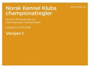 Championatregler pr. 01.01.2018 - Norske, flernasjonale og internasjonale championater - versjon 1