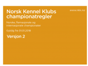 Championatregler pr. 01.01.2018 - Versjon 2