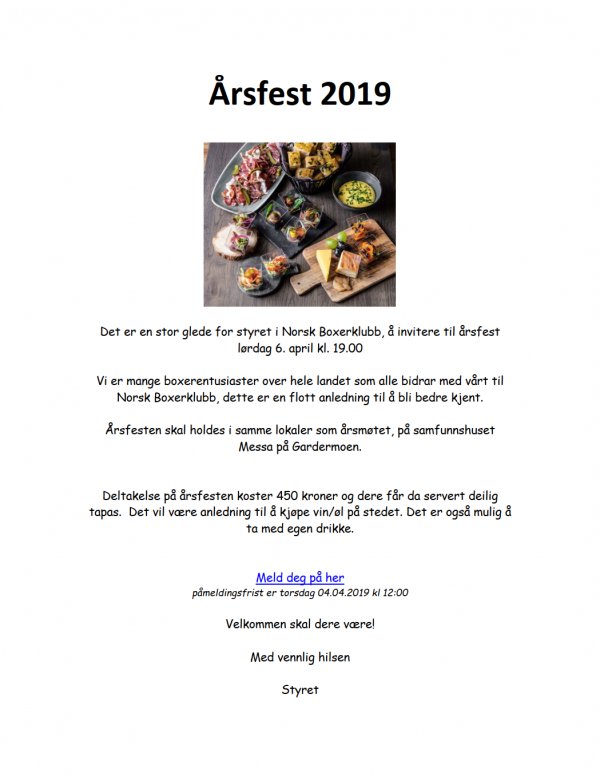 2019-Årsfest