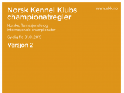 Championatregler pr. 01.01.2019 - Versjon 2
