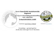 Velkommen til ettermiddagsutstilling i Rogaland 03.09.2022 kl. 16:00